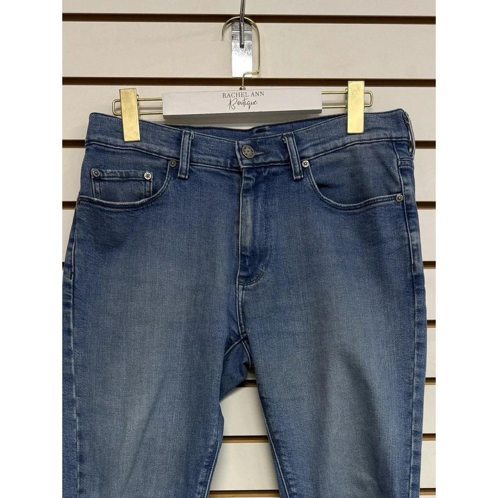 Mott and Bow Men's Slim Fit Jeans Medium Wash 31x30 (READ) Blue Denim Pants